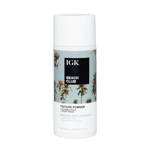 IGK BEACH CLUB Texture Powder | Invisible Volumizing Hair Powder, Instant Grip & Hold, Oil-Absorbing | Vegan + Cruelty-Free | 0.35 oz