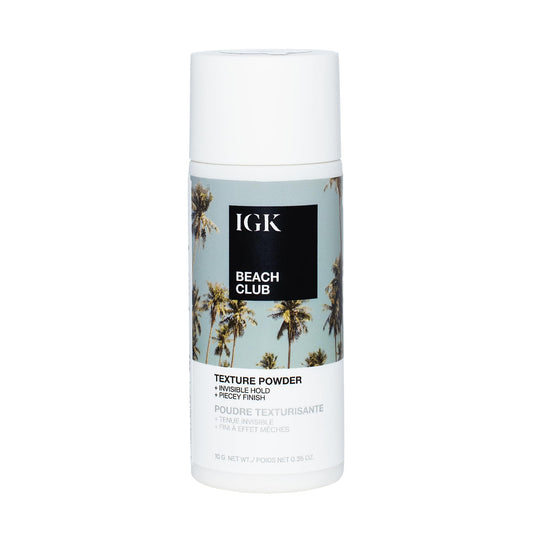 IGK BEACH CLUB Texture Powder | Invisible Volumizing Hair Powder, Instant Grip & Hold, Oil-Absorbing | Vegan + Cruelty-Free | 0.35 oz