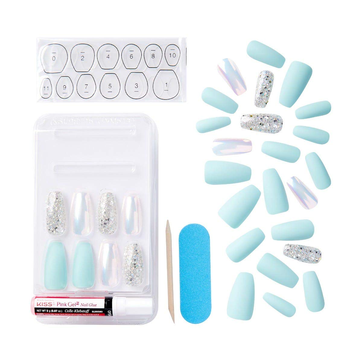 KISS Gel Fantasy Ready to Wear Gel Nails- Love Poem Beauty & Personal Care KISS