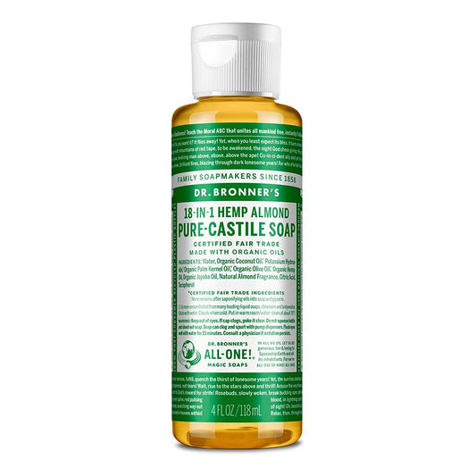 Dr. Bronner's - Pure-Castile Liquid Soap (Almond, 32 ounce) - Made with Organic Oils, 18-in-1 Uses: Face, Body, Hair, Laundry, Pets and Dishes Beauty & Personal Care Dr. Bronner's
