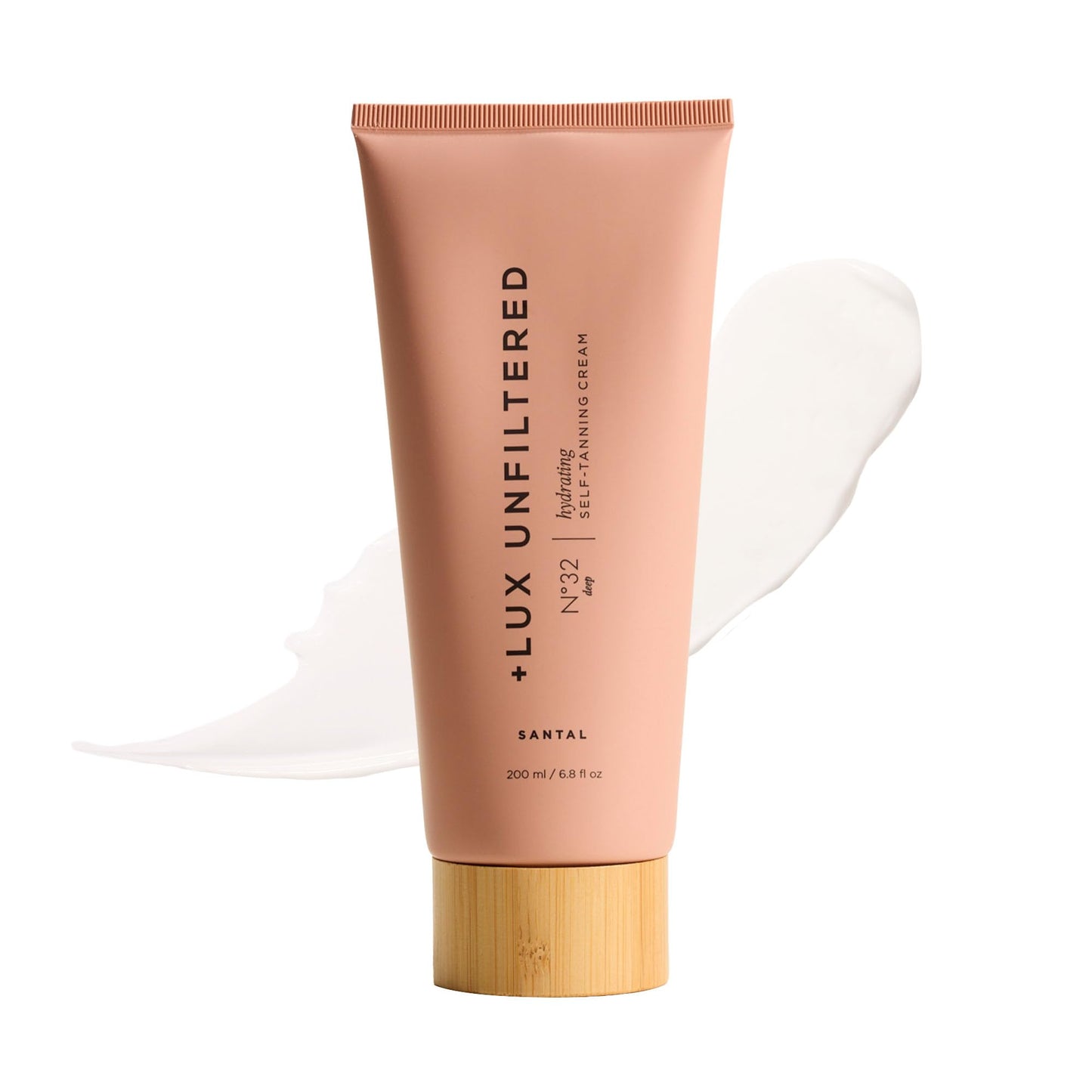 + Lux Unfiltered N°32 Deep Gradual Self Tanner, Hydrating Self Tanning Lotion with Shea Butter & Squalane - Non-Sticky, No Transfer, Natural-Looking