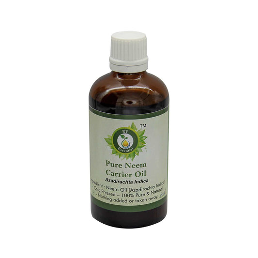 R V Essential Pure Neem Carrier Oil 30ml (1.01oz)- Azadirachta Indica (100% Pure and Natural Cold Pressed) Beauty and Personal Care R V Essential