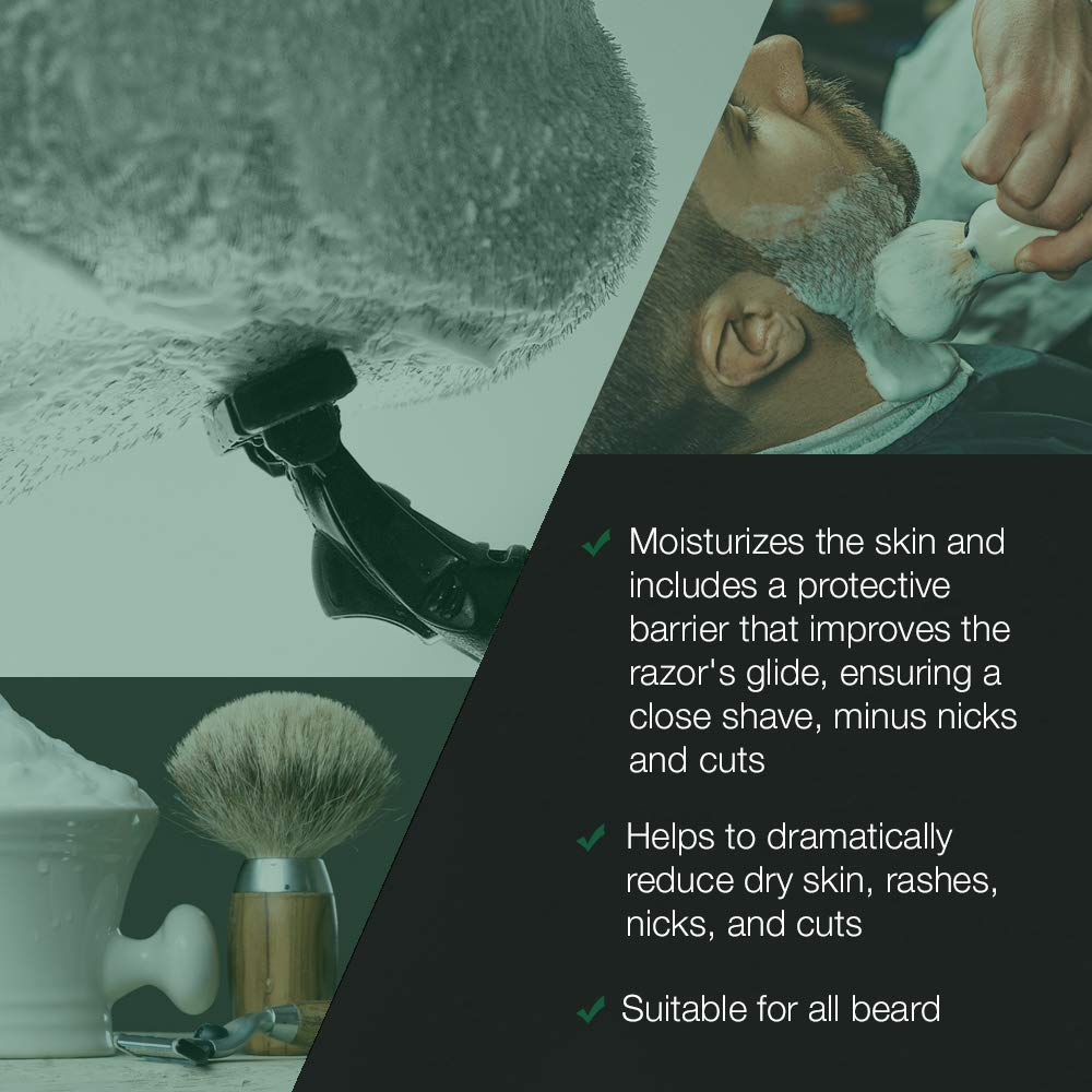 Clubman Pinaud Classic Barber Shave Cream, Moisturizing and Conditioning for Smooth Shave, Professional Quality for All Beard Types, 16 fl oz, 1-pack