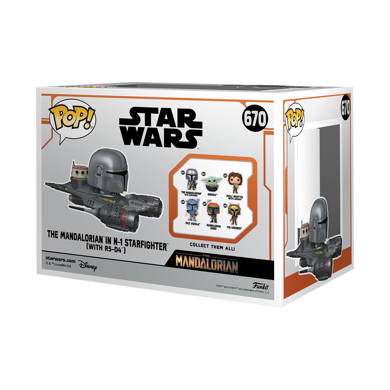 Funko POP! Rides: Star Wars: The Mandalorian - Mandalorian in N1 Starfighter - Collectable Vinyl Figure - Gift Idea - Official Merchandise - for Kids…