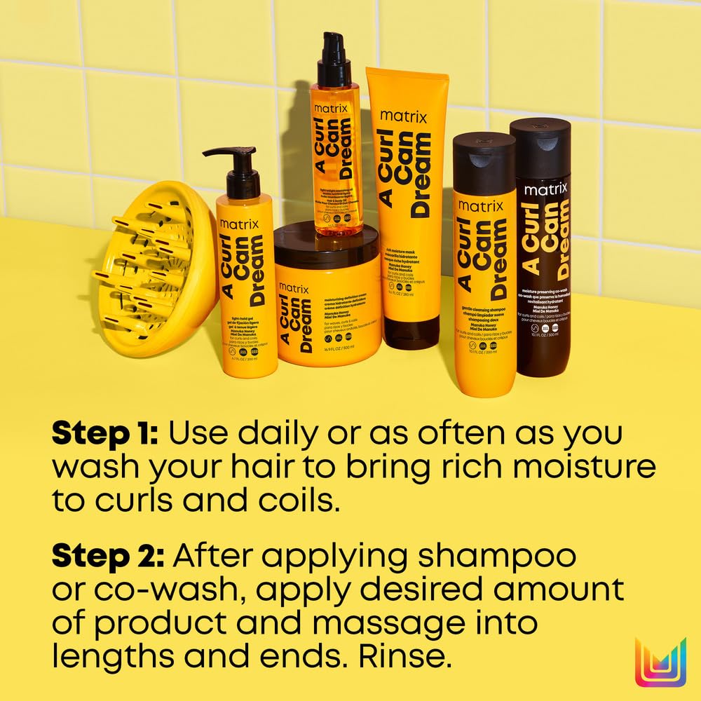 Matrix A Curl Can Dream Rich Mask | Hydrating & Deep Conditioning Leave-In Mask | Curly & Coily Hair | Sulfate & Paraben Free | Preserves Curl Pattern