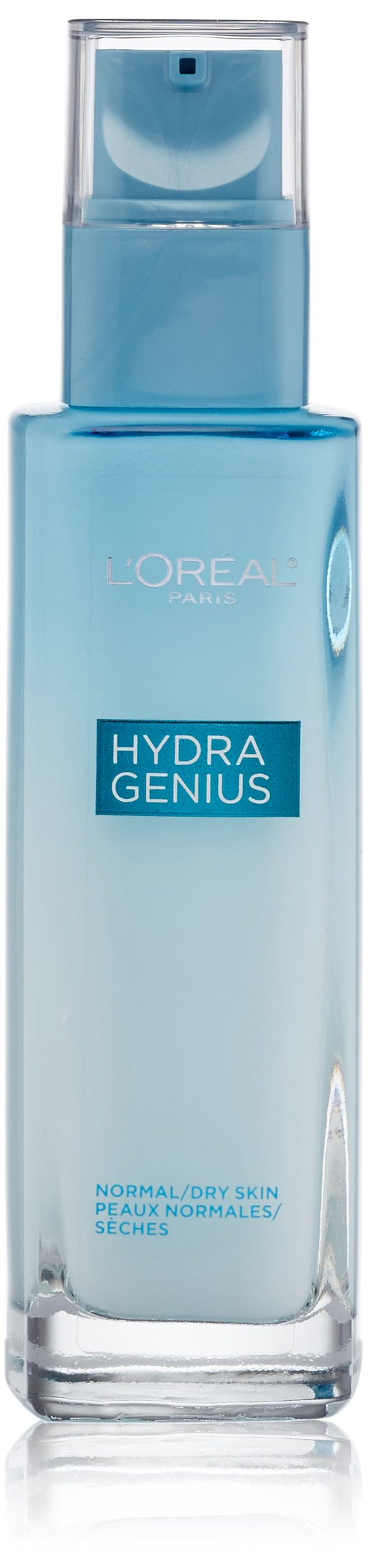 L'Oreal Paris Skincare Hydra Genius Daily Liquid Care Oil-Free Face Moisturizer for Normal to Dry Skin, Hyaluronic Acid Moisturizer for Face with Aloe