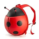 KIDDIETOTES Ladybug Backpack for Toddlers, Children, Perfect for Daycare, Preschool, Kindergarten, Elementary School