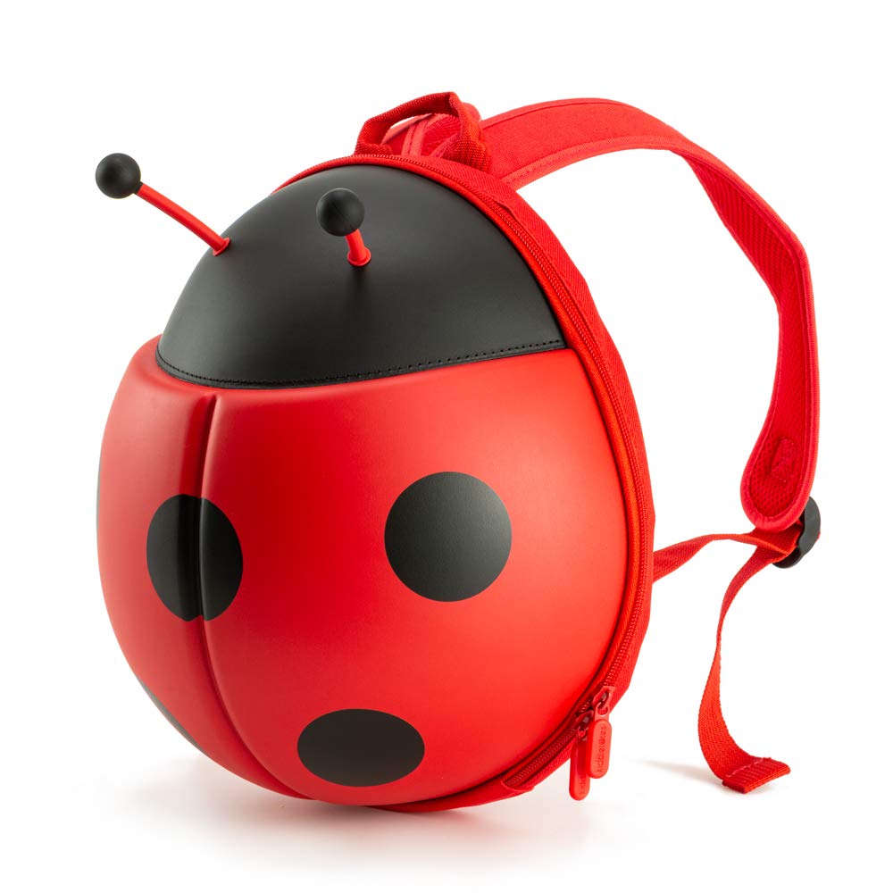 KIDDIETOTES Ladybug Backpack for Toddlers, Children, Perfect for Daycare, Preschool, Kindergarten, Elementary School