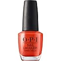 OPI Nail Lacquer A Red-vival City | Opaque Bright Red Crème Chip Resistant Nail Polish | Lisbon Collection