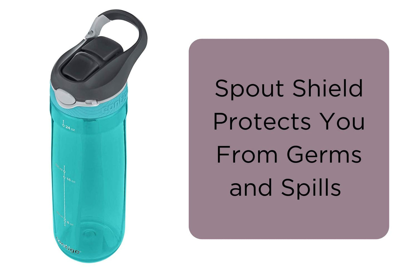 Contigo AUTOSPOUT Ashland Reusable Water Bottle, 24oz, Scuba