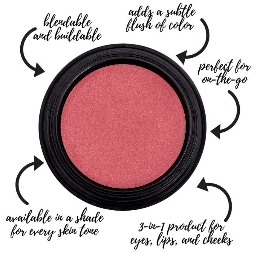 Gabriel Cosmetics Multi Pot (Magnolia - Bronze/Shimmer), 3-in-1 Smooth Finish Formula for Eyes,Lips, and Cheeks. Natural, Paraben Free, Vegan