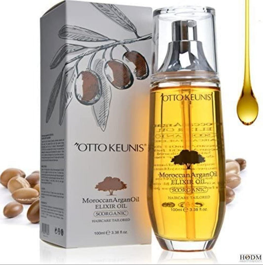 Otto Keunis Moroccan Argan Oil Elixir Oil Haircare Tailored-super Antioxydant-top Moisturizer 100ml.