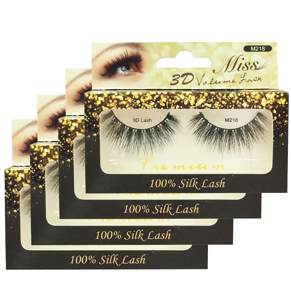 "4 Pairs" Miss Lash 100% Handmade Tapered 3D Volume lash M218