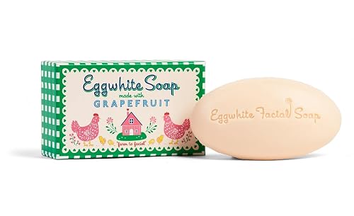 Kalastyle EGGWHITE & GRAPEFRUIT Facial Soap | Removes Makeup | Tightens Pores | Softens Skin | 1.76 ounces / 50 grams