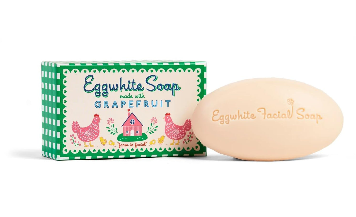 Kalastyle EGGWHITE & GRAPEFRUIT Facial Soap | Removes Makeup | Tightens Pores | Softens Skin | 1.76 ounces / 50 grams