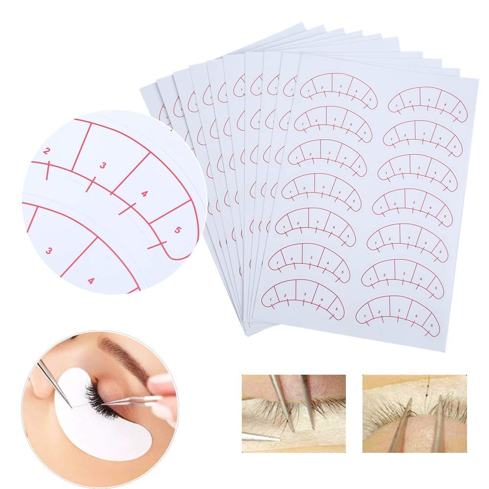 140 Pcs Eyeshadow Shields Eyeshadow Tape - Lash Map Under Eye Stickers Eyelashes Stickers for Lash Beginner Training and Practice Eyeliner, Lip