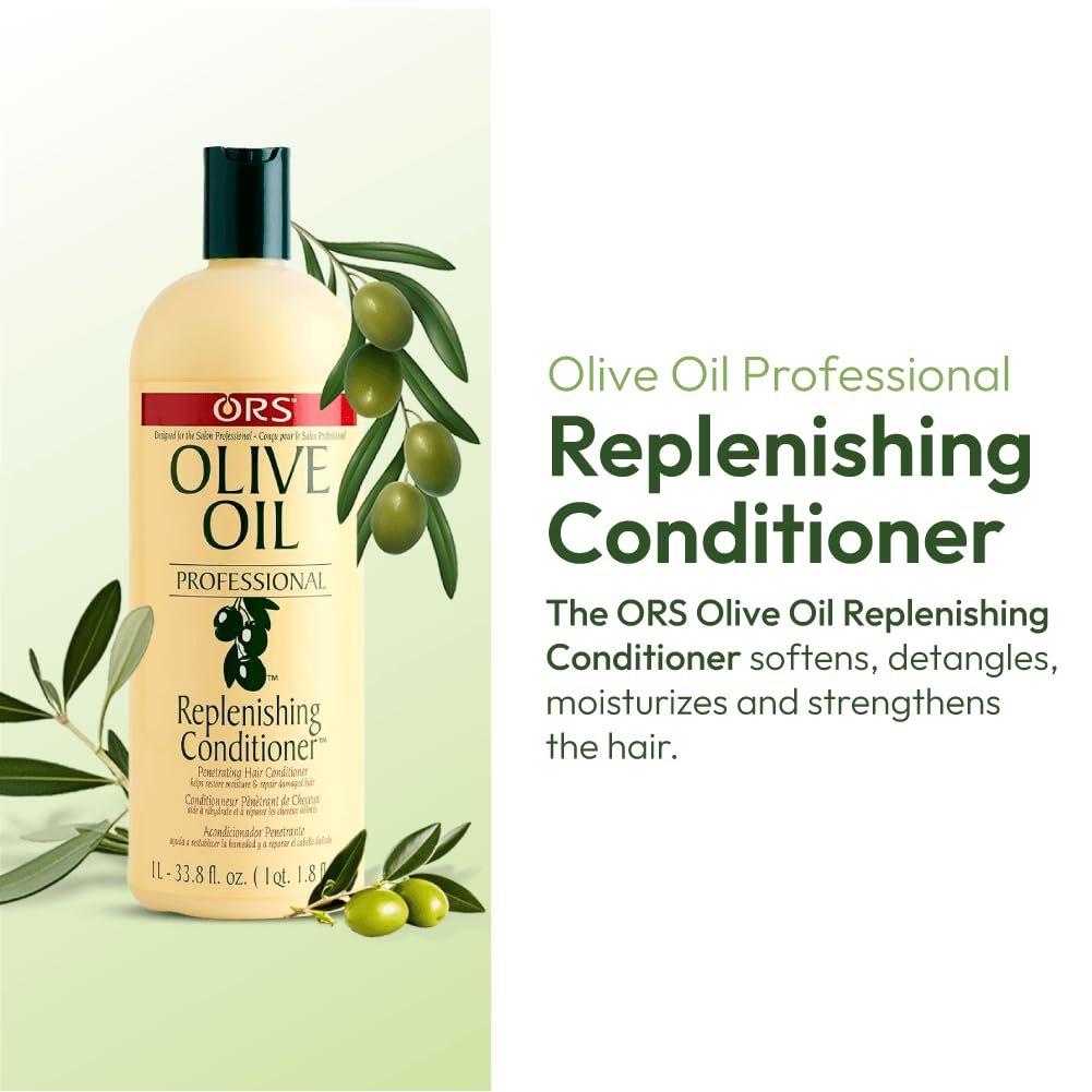 ORS Olive Oil Professional Replenishing Conditioner 33.8 Ounce (Pack of 1)