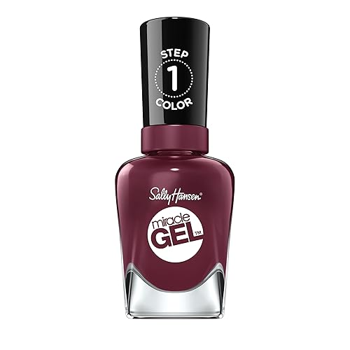 Sally Hansen Miracle Gel Salon Quality Nail Polish | Gel-Like Formula, Two-Step System, No UV Light Needed, Long Lasting | Opaque, Glossy | 489