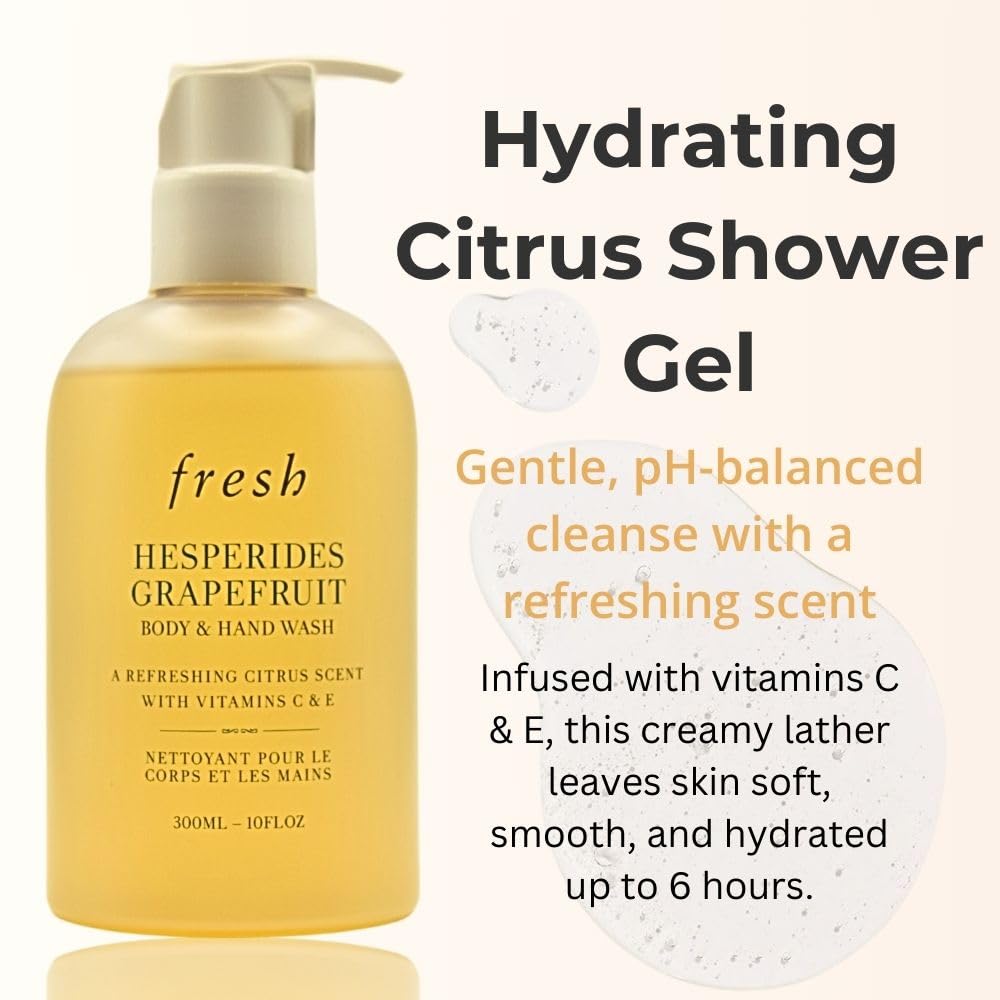 Hesperides Grapefruit Body and Hand Wash by Fresh for Women - 10 oz Body Wash