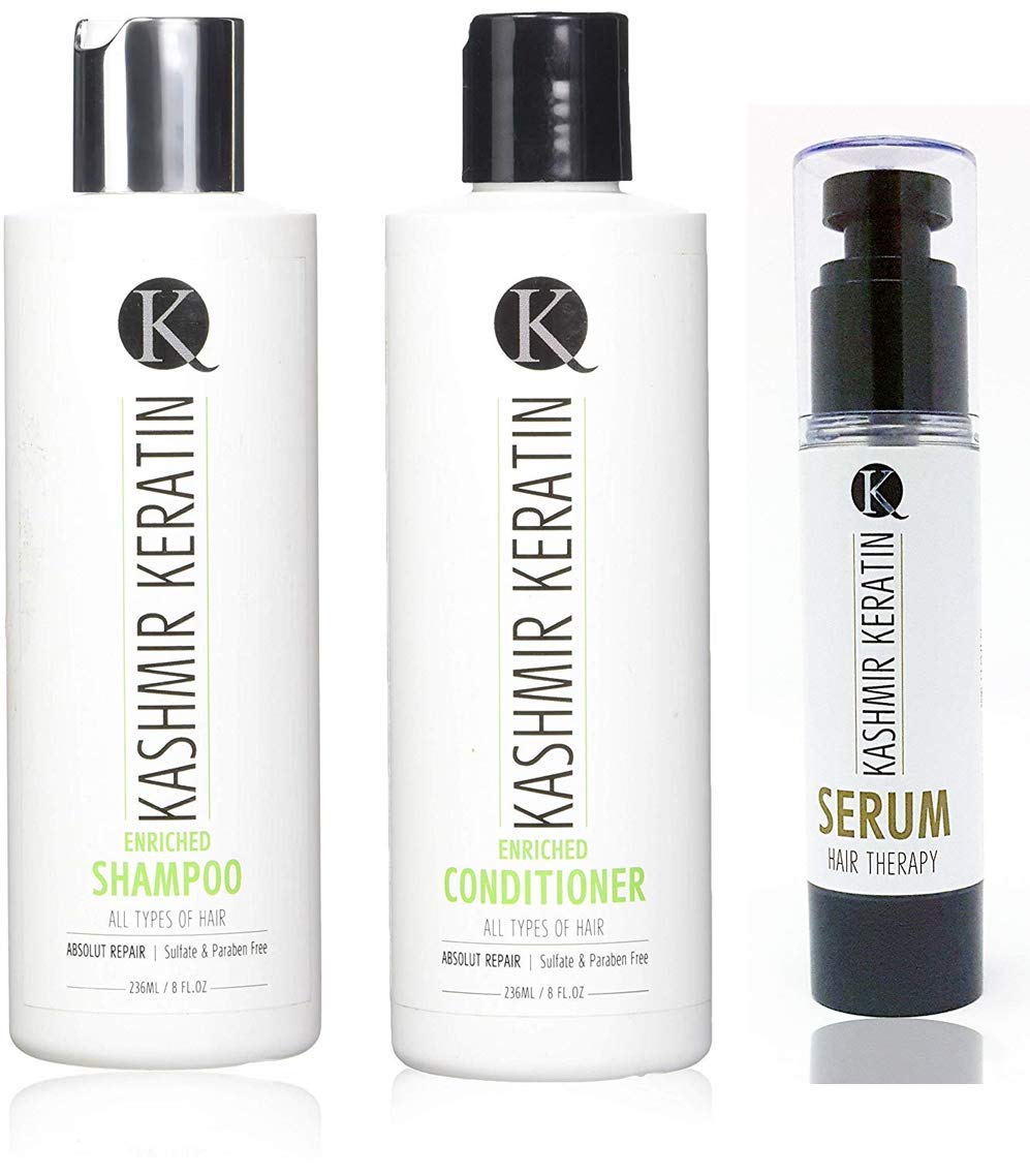 8oz Keratin Hair Care Set (8 oz Shamp/Cond/1.69 oz Serum))