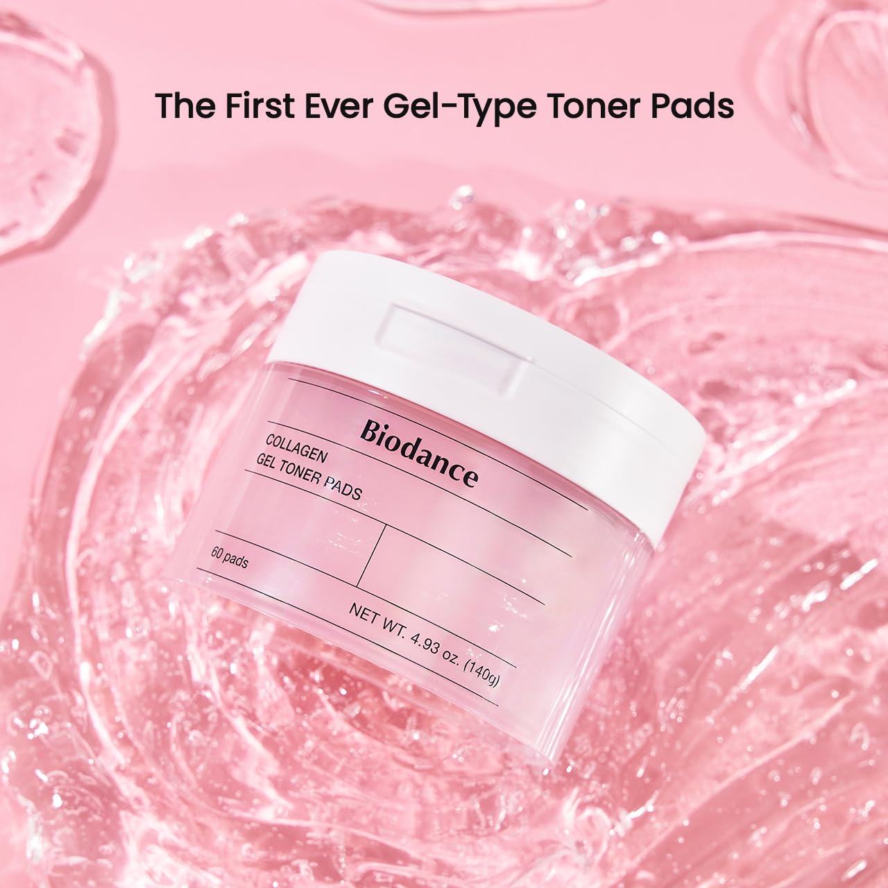 Biodance Collagen Gel Toner Pads, Pore Minimizer for Face, Improving Elasticity, Plumping Toner Pads for Sensitive Skin, Pre-Soaked Pads, Korean Skin Beauty and Personal Care BIODANCE