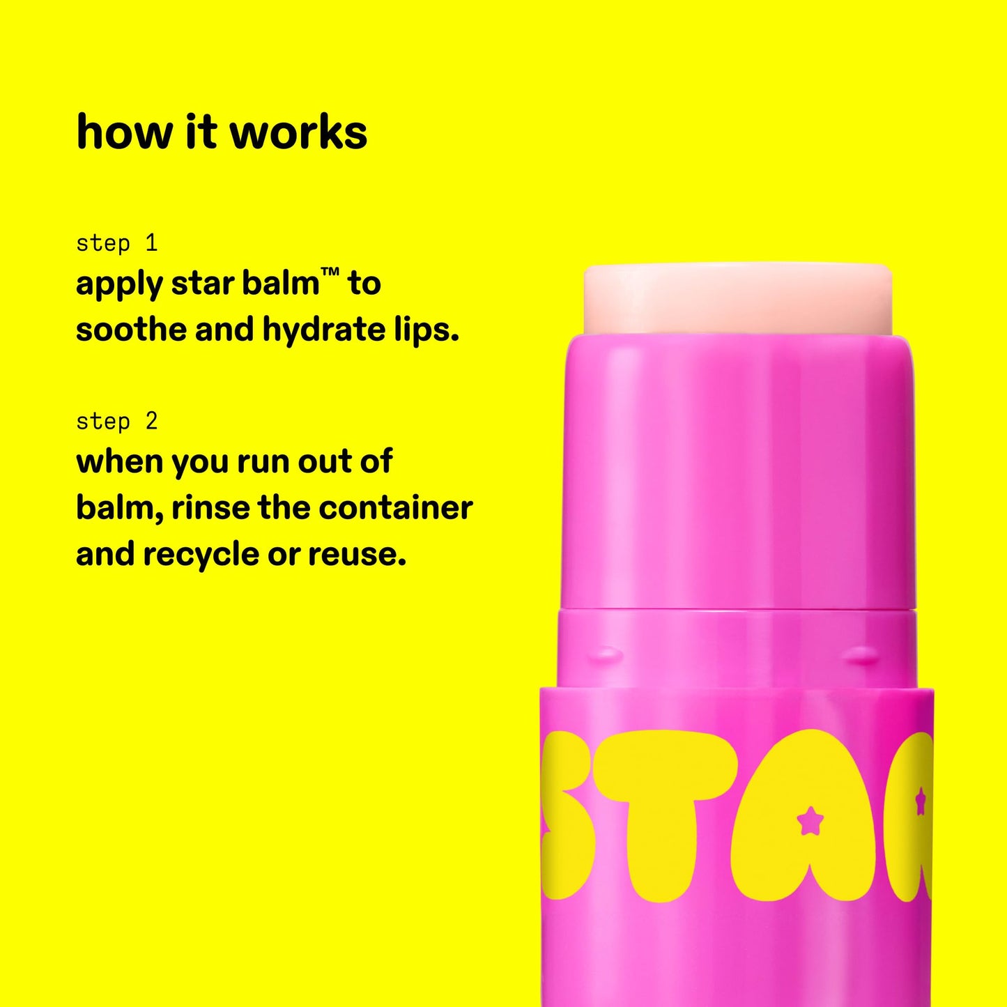 Starface Star Balm Starfruit, Hydrating Lip Moisturizer with Shea Butter, Cocoa Butter, and Coconut Oil, Juicy Starfruit Flavor, (0.15 oz) Beauty and Personal Care Starface World