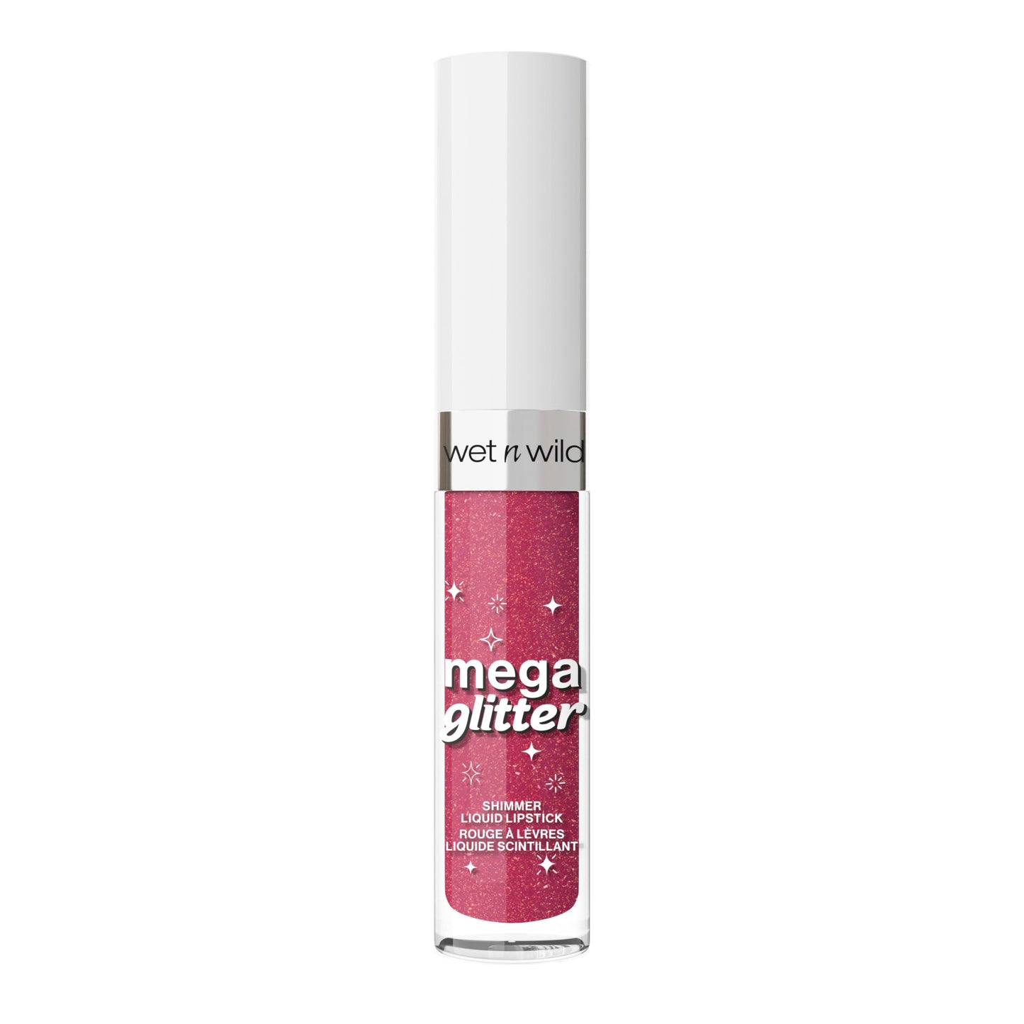 wet n wild Mega Glitter Shimmer Liquid Lipstick, Matte-to-Glitter Finish, Lightweight Formula, Comfortable Wear, Vitamin E-Infused for Nourished Lips, Vegan & Cruelty-Free - Pink Future
