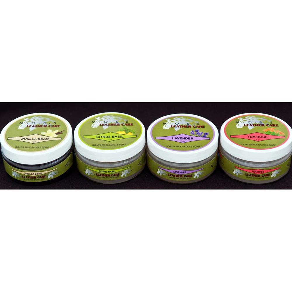 Nunn Finer MOSS Goats Milk Saddle Soap 7 oz - Citrus Basil