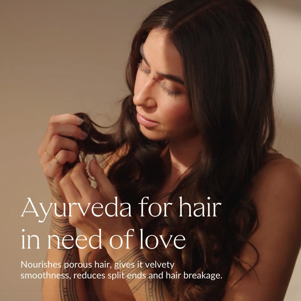 KHADI ROSE REPAIR Hair Oil - Regeneration for structurally damaged, dry hair & split ends - 100% natural, plant-based, vegan & silicone-free - 1.69