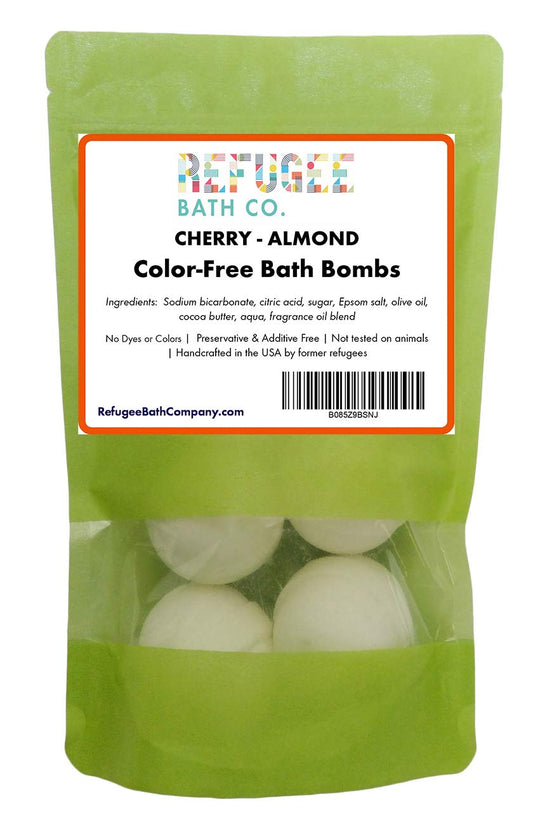 Color-Free Bath Bombs 7 Pack | 2.5 oz. Each | Cocoa Butter and Plant-Based Ingredients with No Dyes of Any Kind | Support Refugee Employment in USA…