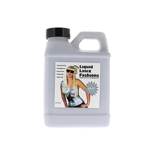 8 oz Gray - Ammonia Free Natural Face paint for Kids and Adults, Ideal for Artwork, School Plays, Cosplays and Concerts, Vampire, and Skeleton