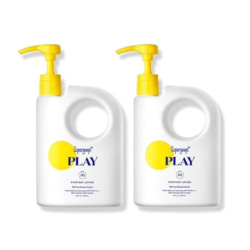 Supergoop! PLAY Everyday Lotion SPF 50 - Broad Spectrum Body & Face Sunscreen - Great for Active Days - Fast Absorbing, Water & Sweat Resistant - 18