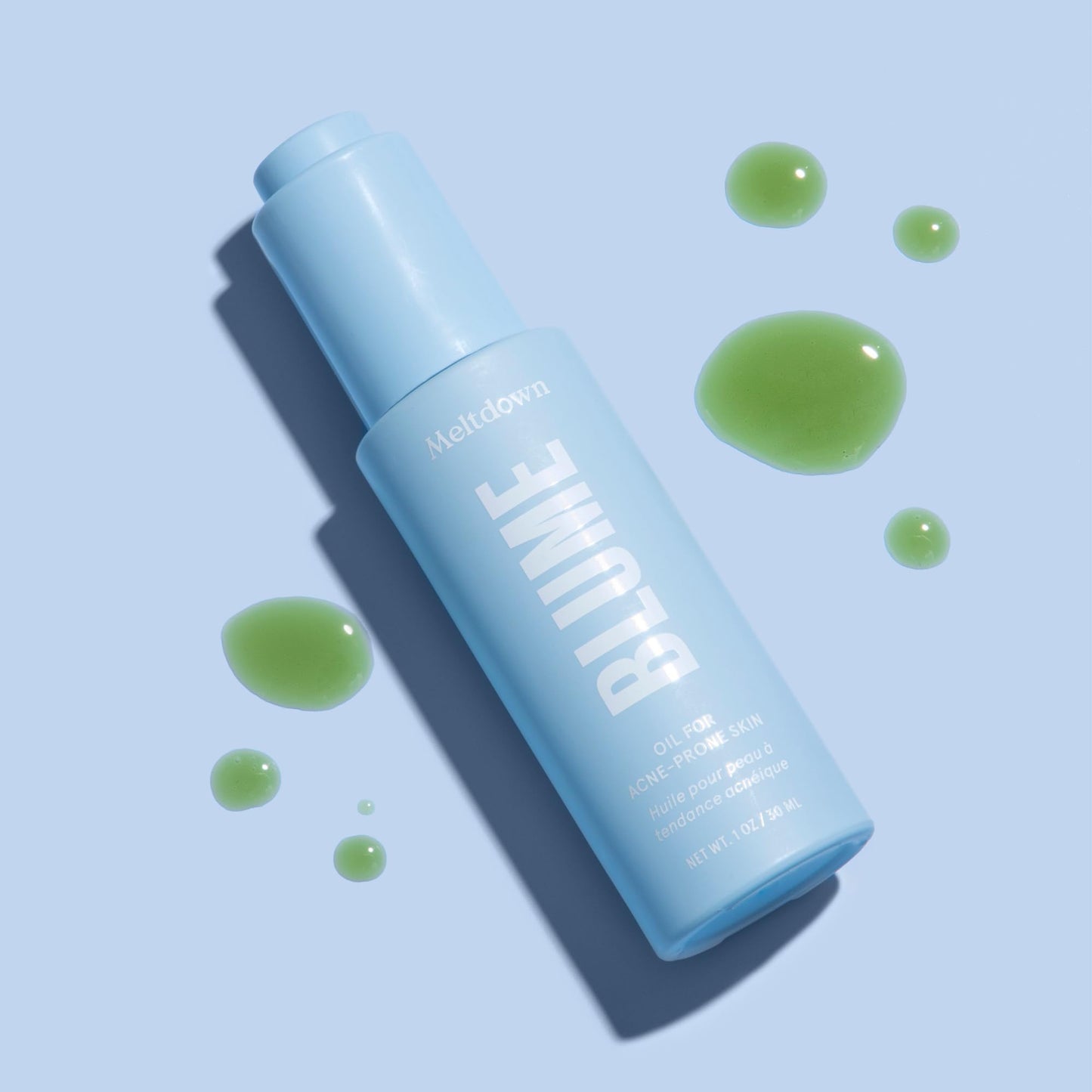 Blume Meltdown Face Oil for Women & Men - Non-Comedogenic Acne Serum with Rosehip Oil, Blue Tansy & Black Cumin Seed - Helps Reduce Redness, Smooth