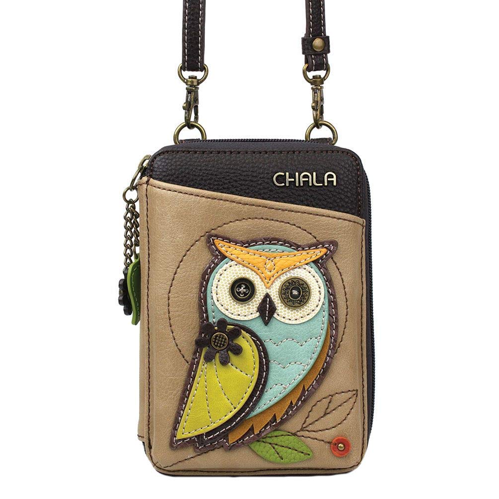 Chala Handbags Owl Wallet Crossbody Handbag - Convertable Strap