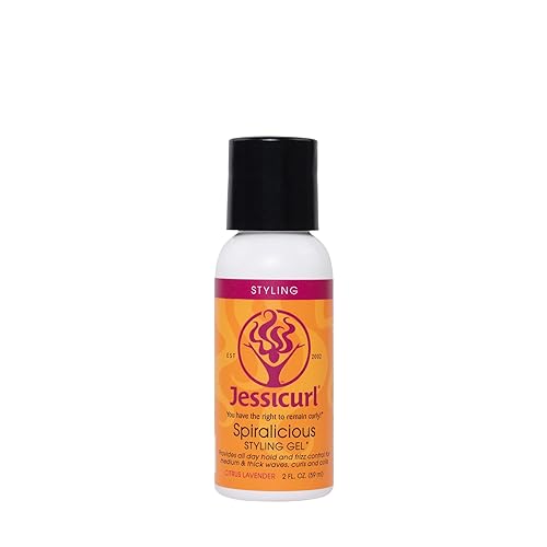 Jessicurl Spiralicious Gel, Citrus Lavender, 2 Fl oz. - Curl Defining, Frizz Control for All Hair Types