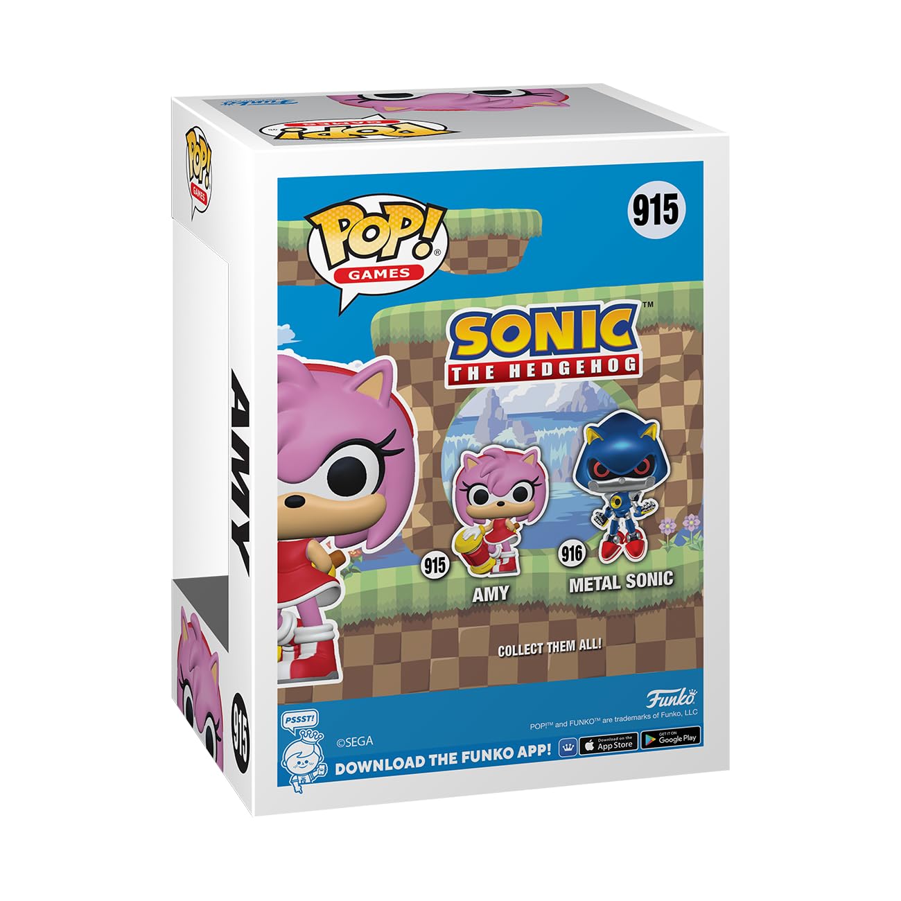 Funko POP! Games: Sonic - Amy Rose - Sonic The Hedgehog - Collectable Vinyl Figure - Gift Idea - Official Merchandise - for Kids & Adults - Games…