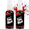 2pack Halloween Fake Blood ,Special Effects SFX Makeup Set for Zombie Vampire Monster Cosplay