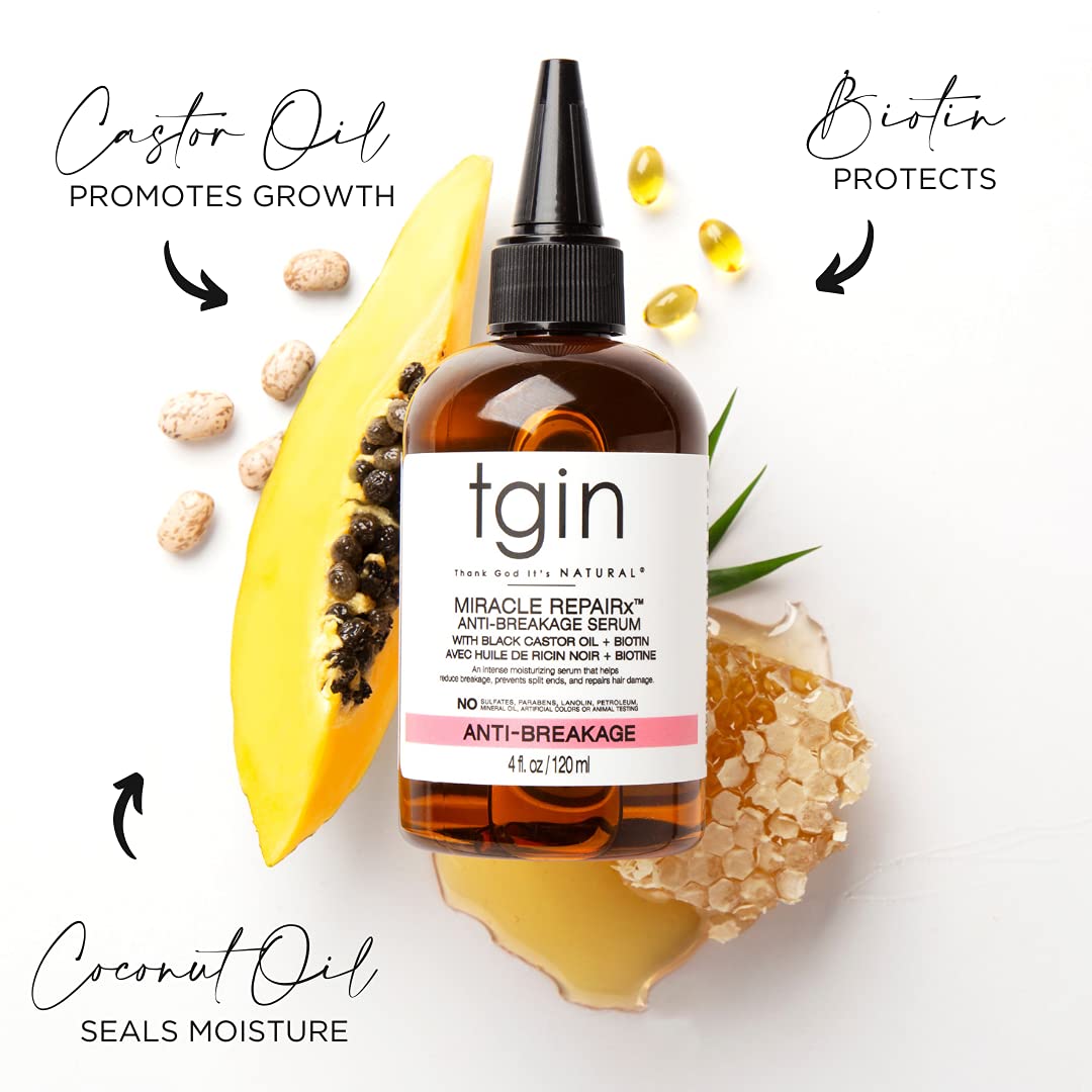 tgin The Growth Package: MRx Strengthening Shampoo and Conditioner, MRx Protective Leave In Conditioner, MRx Anti-Breakage Serum - Gift Set