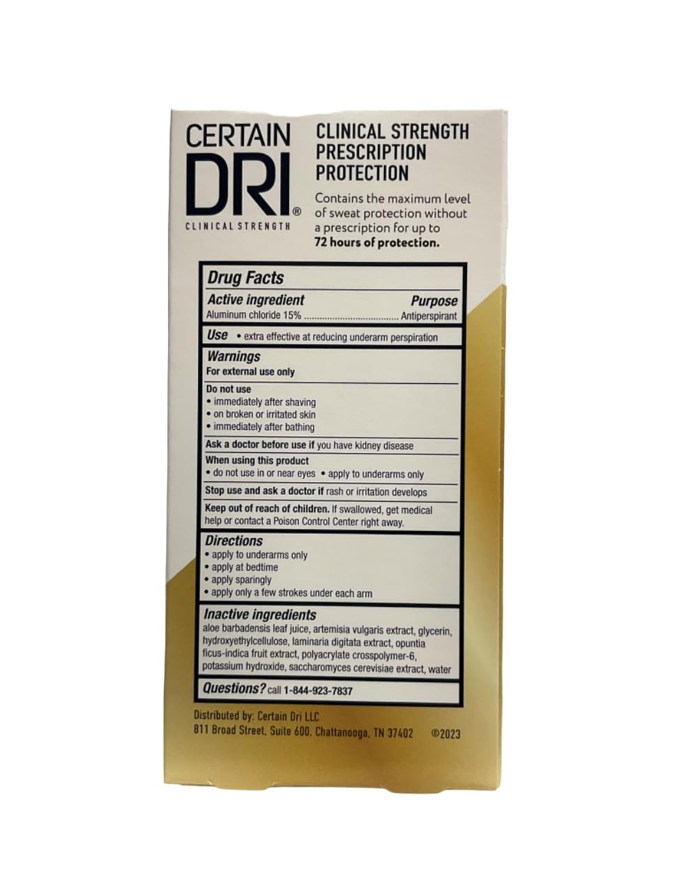 Certain Dri Clinical Strength Antiperspirant Roll-On - 1.2 oz, Pack of 2 Beauty and Personal Care Certain Dri