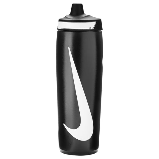 Nike Refuel Bottle 24 oz Sports Bottle BPA Free Airtight (Black/Black/White)