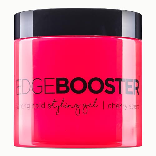 Style Factor EDGE BOOSTER® Strong Hold Styling Gel | Alcohol-Free Hair Gel with Camellia Sinensis Seed Oil for Curly, Wavy & Sleek Styles | Frizz