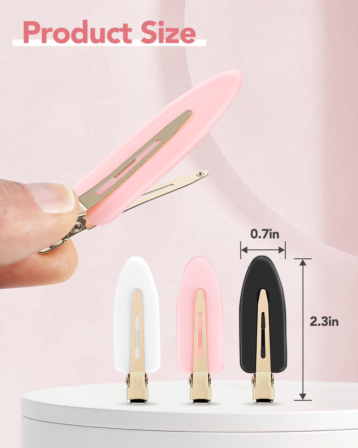 Amizo 6 Pcs Creaseless Flat Hair Clips for Makeup and Daily Beauty Routine Beauty and Personal Care AMIZO