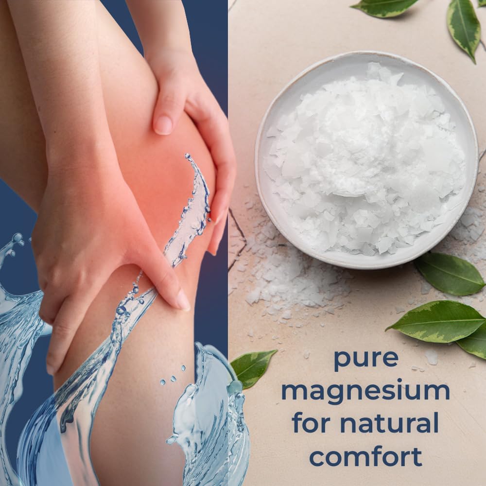 Natural Elephant Dead Sea Magnesium Bath Flakes - 1 lb Bag (16 oz) - Pure Magnesium Chloride Soak for Body and Foot - Ideal for a Soothing Bath Beauty and Personal Care Natural Elephant