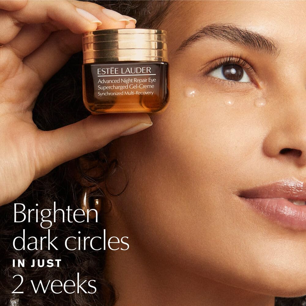 Estée Lauder Advanced Night Repair Eye Supercharged Gel-Cream Synchronized Multi-Recovery | Under Eye Cream for Dark Circles, Travel Size, 0.17 Fl Oz