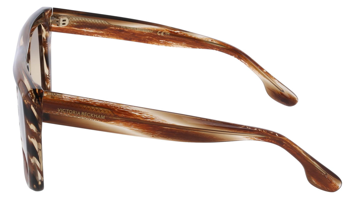 Victoria Beckham VB686S 228 Light Brown Horn 56/15/145 Women's Sunglasses