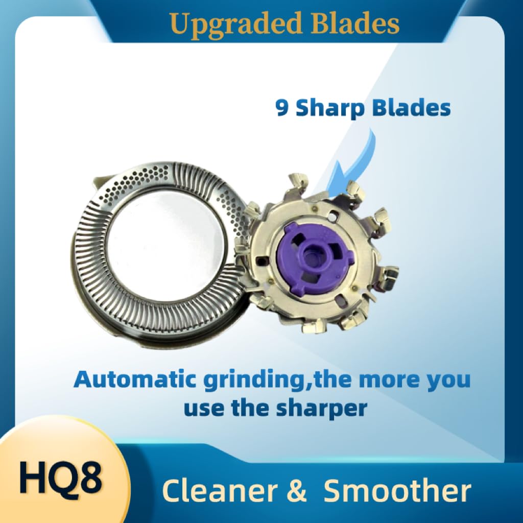 3Pcs HQ8 Replacement Heads Fit for s Norelco Aquatec Shavers 7310xl,AT890,AT880, AT841,PT720 PT740,7180XL,8862XL, New Upgraded Men's Electric Razor Beauty and Personal Care BNVXR