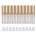10 pcs Empty Lip Gloss Tubes, Transparent and Glod Plastic Lip Gloss Tube Containers DIY Lipstick Balm Travel Makeup Transparent Bottle With Matte