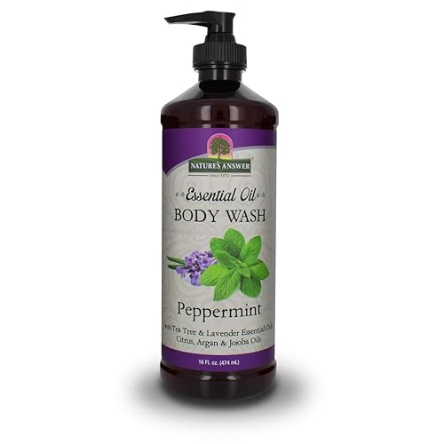 Nature's Answer Essential Oil, Body Wash, Peppermint, 16 Oz