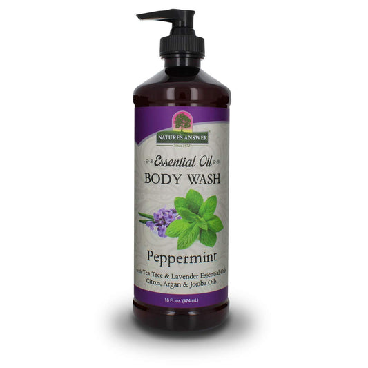 Nature's Answer Essential Oil, Body Wash, Peppermint, 16 Oz