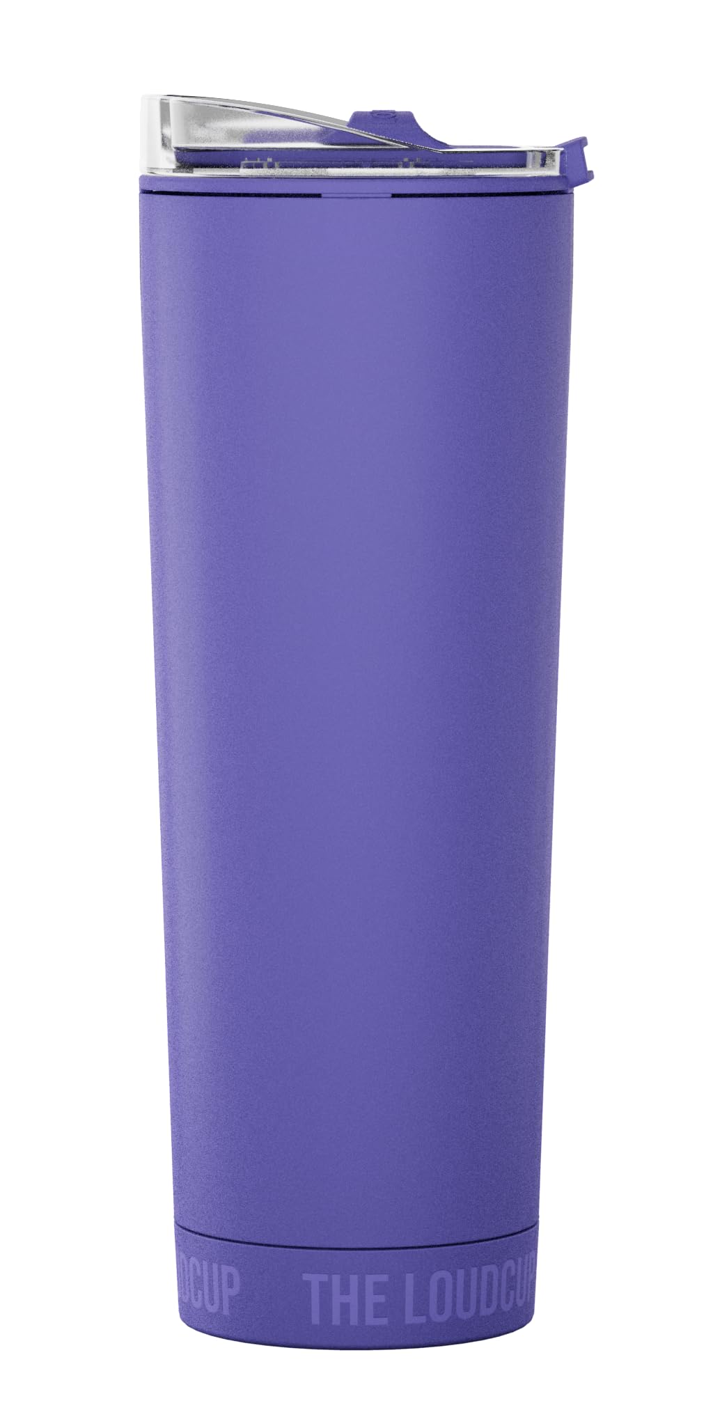The LoudCup - 23oz Reusable Tumbler & Stadium Horn with Slide-Close Lid (Royal Purple) | Sports Fan Cup, Football & Soccer Match Day Noise Maker